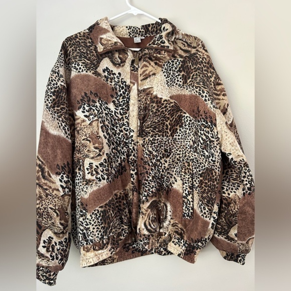 Vintage FUDA Leopard Print‎ Women's Jacket